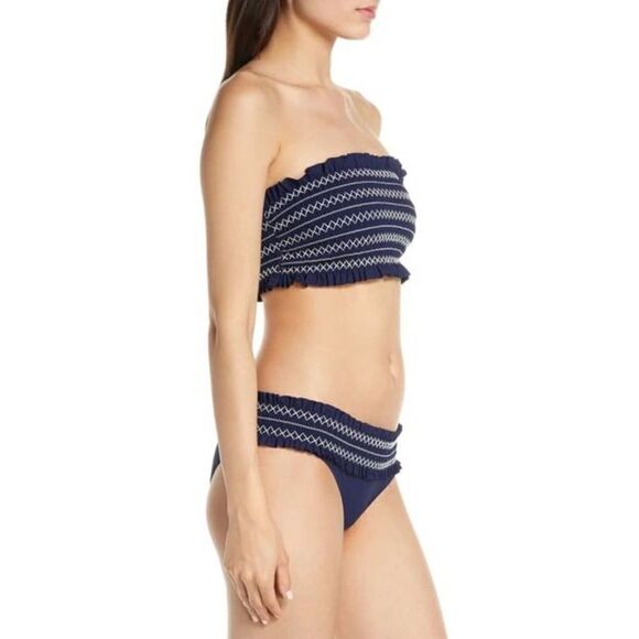 New. Tory Burch black smocked bikini set. Normally $236  XS - Picture 6 of 12